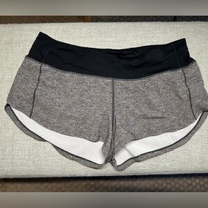 Lululemon - Grey Speed Up Low Rise Shorts